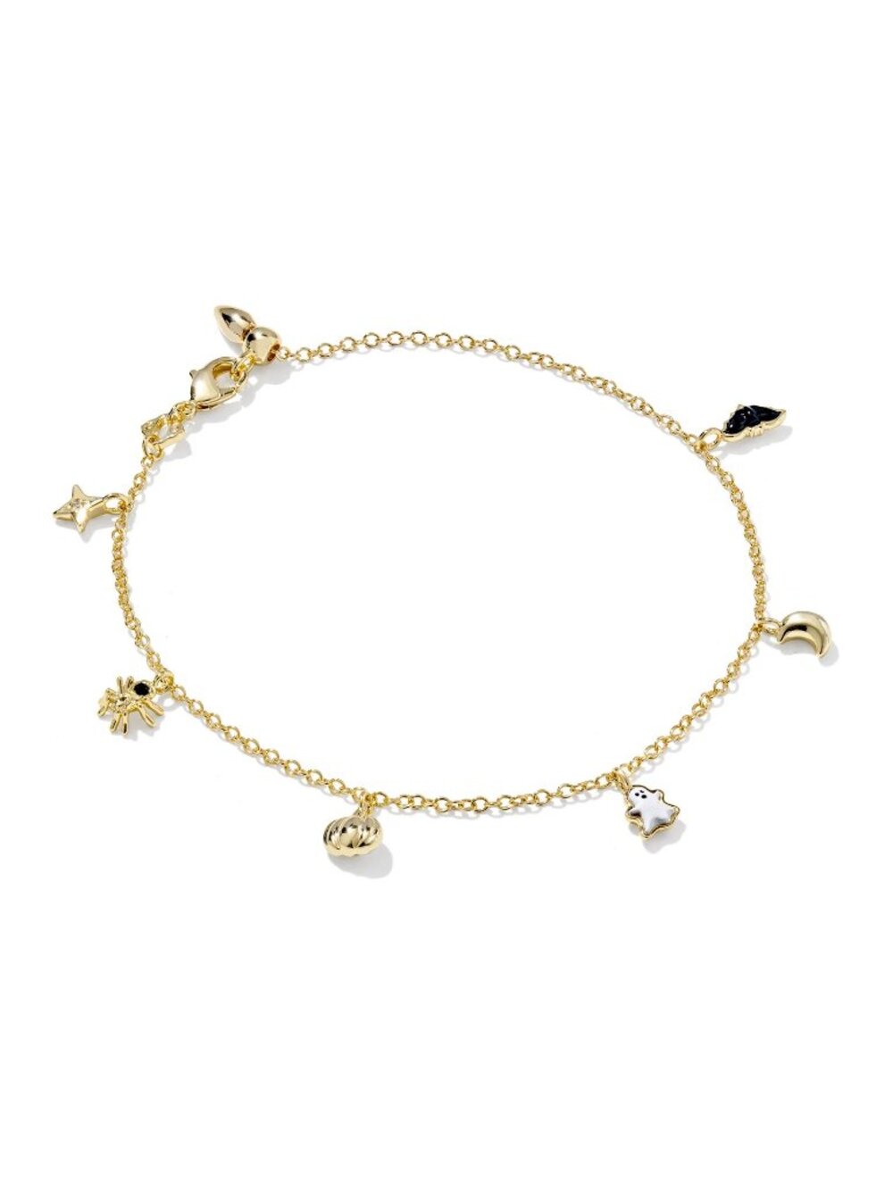 NEW Kendra Scott Spooky Halloween Gold Charm Bracelet NWT dangle